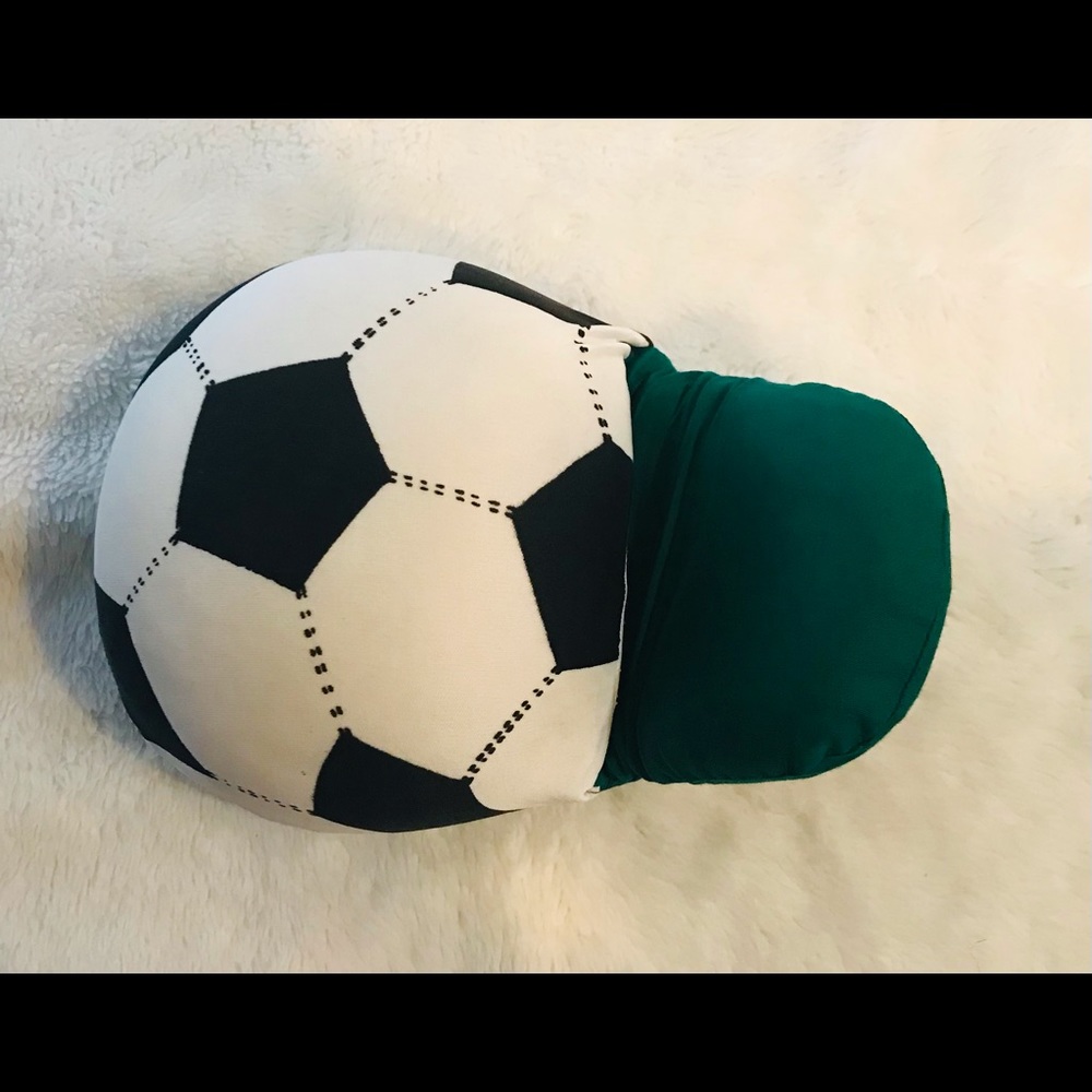 NEW PAIR OF SOCCER MOTIF SLIPPERS